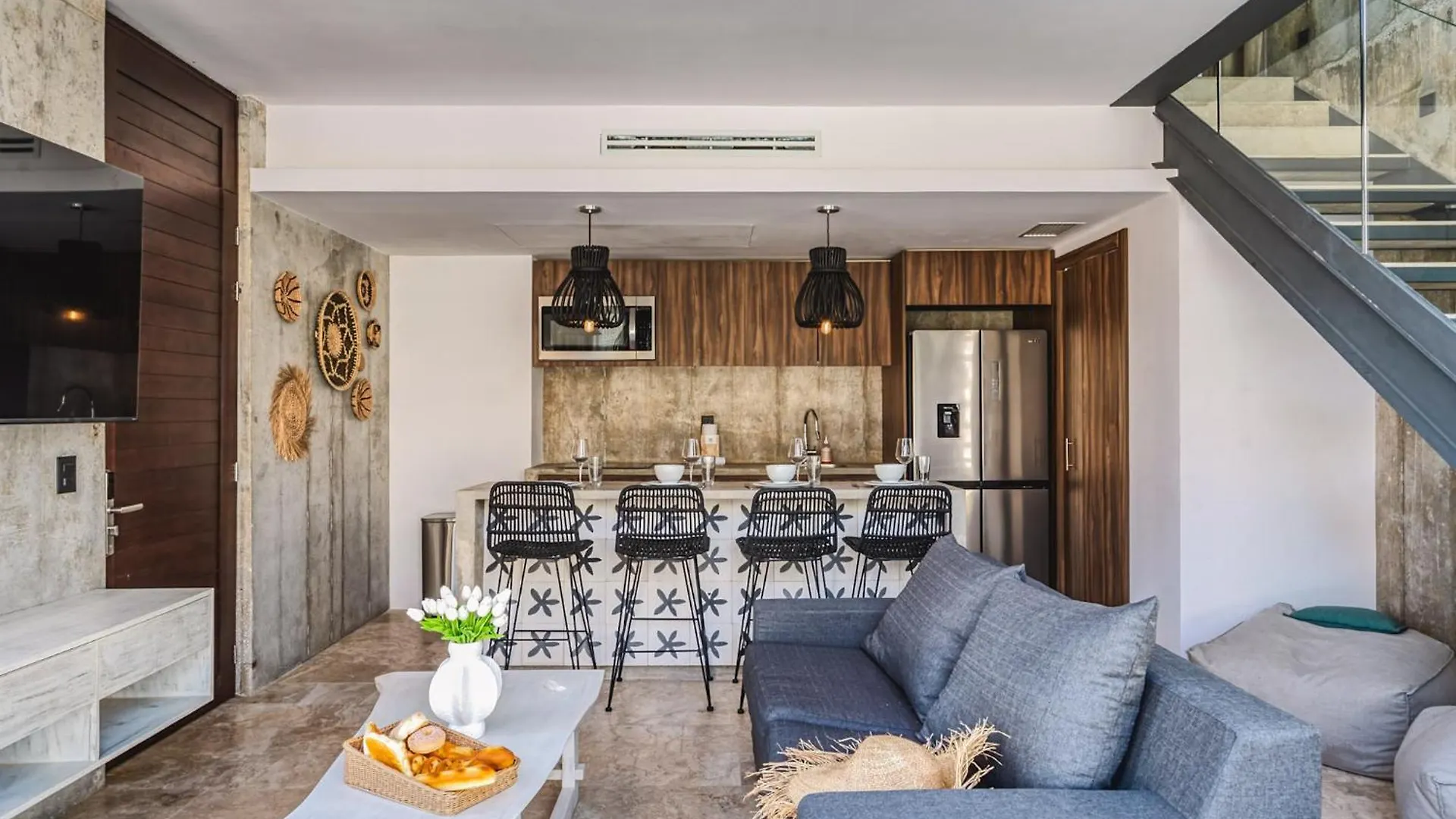 1Br Swim Up Loft W Cenote Big Gym Pools Lägenhet Tulum
